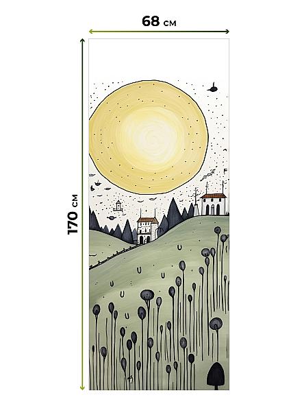 Рулонная штора для кухни для детской Нертонс - 184 - ширина 68 см - фото 5