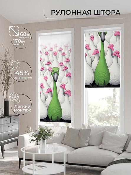 Рулонная штора для кухни для детской Нертонс - 189 - ширина 68 см