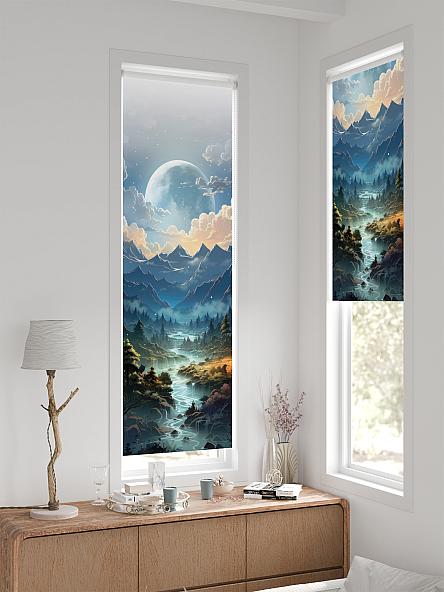 Рулонная штора для кухни для детской Ронтокс - 558 - ширина 47 см - фото 2