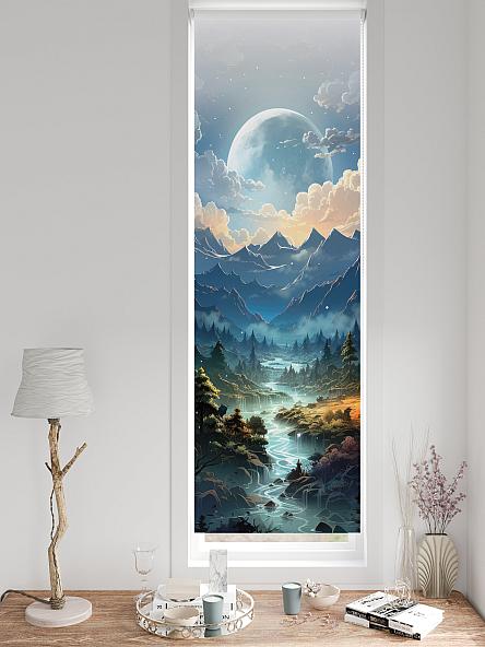 Рулонная штора для кухни для детской Ронтокс - 558 - ширина 47 см - фото 3