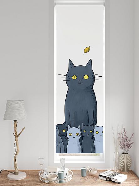 Рулонная штора для кухни для детской Ронтокс - 561 - ширина 47 см - фото 3