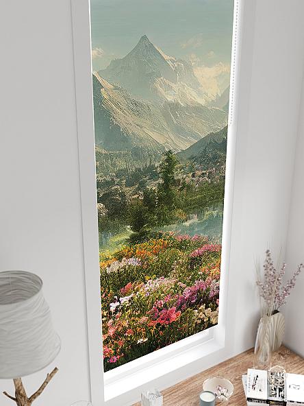 Рулонная штора для кухни для детской Лингрос - 551 - ширина 52 см - фото 4