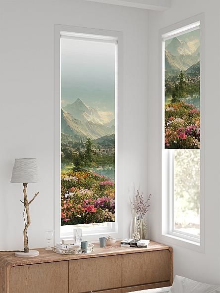 Рулонная штора для кухни для детской Лингрос - 551 - ширина 52 см - фото 2