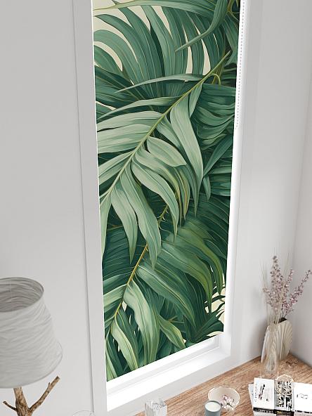 Рулонная штора для кухни для детской Лингрос - 567 - ширина 52 см - фото 4