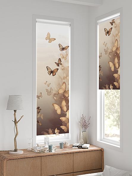 Рулонная штора для кухни для детской Лингрос - 560 - ширина 52 см - фото 2