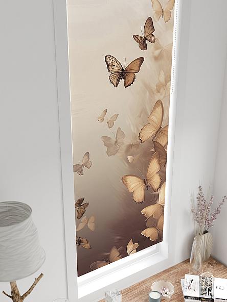 Рулонная штора для кухни для детской Лингрос - 560 - ширина 52 см - фото 4