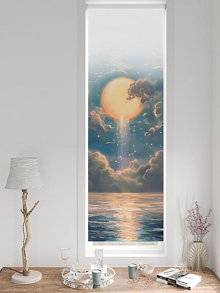 Рулонная штора для кухни для детской Лингрос - 557 - ширина 52 см - фото 3