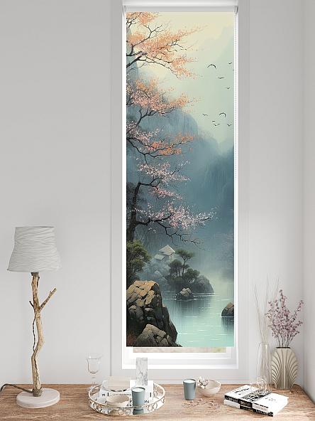 Рулонная штора для кухни для детской Лингрос - 563 - ширина 52 см - фото 3