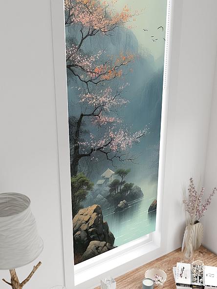 Рулонная штора для кухни для детской Лингрос - 563 - ширина 52 см - фото 4