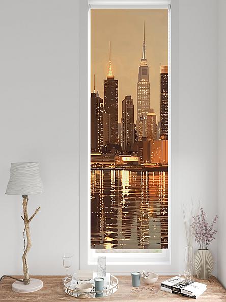 Рулонная штора для кухни для детской Лингрос - 566 - ширина 52 см - фото 3