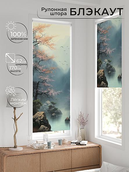 Рулонная штора для кухни для детской Фиреда - 563 - ширина 62 см