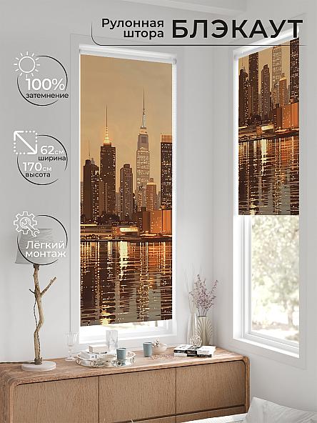 Рулонная штора для кухни для детской Фиреда - 566 - ширина 62 см