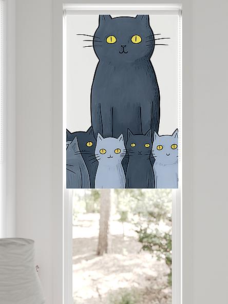 Рулонная штора для кухни для детской Фиреда - 561 - ширина 62 см - фото 6