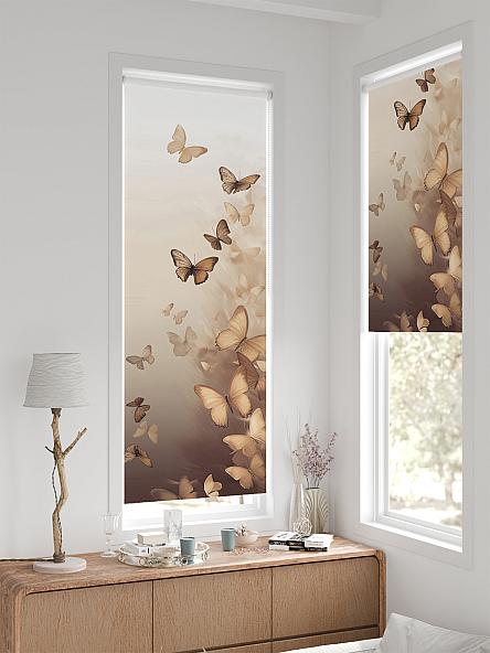 Рулонная штора для кухни для детской Легроса - 560 - ширина 68 см - фото 2