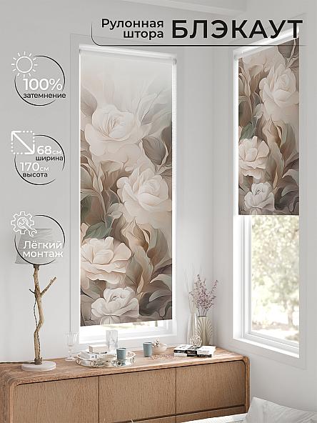 Рулонная штора для кухни для детской Легроса - 556 - ширина 68 см