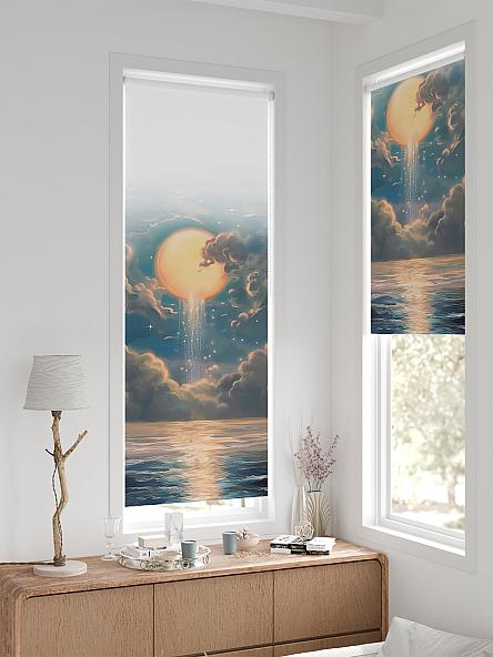 Рулонная штора для кухни для детской Легроса - 557 - ширина 68 см - фото 2