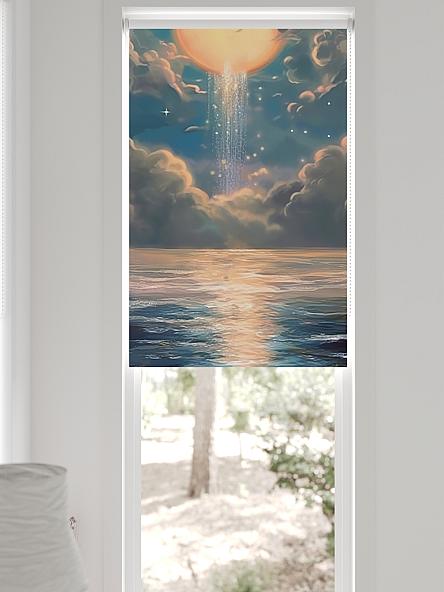 Рулонная штора для кухни для детской Легроса - 557 - ширина 68 см - фото 6