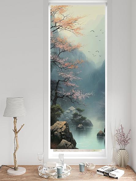 Рулонная штора для кухни для детской Легроса - 563 - ширина 68 см - фото 3