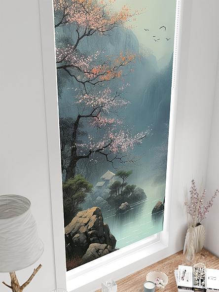 Рулонная штора для кухни для детской Легроса - 563 - ширина 68 см - фото 4