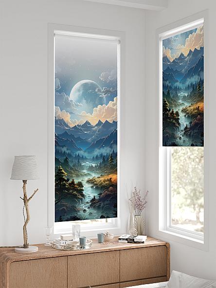 Рулонная штора для кухни для детской Легроса - 558 - ширина 68 см - фото 2