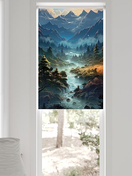 Рулонная штора для кухни для детской Легроса - 558 - ширина 68 см - фото 6