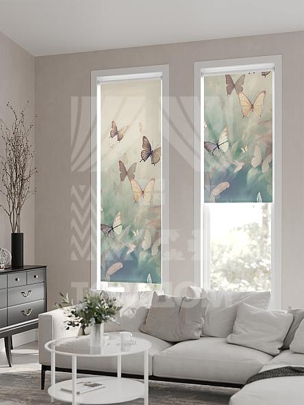 Рулонная штора Ранфрик - 558 - ширина 47 см - фото 2