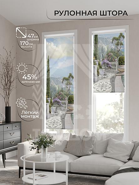 Рулонная штора Ранфрик - 560 - ширина 47 см