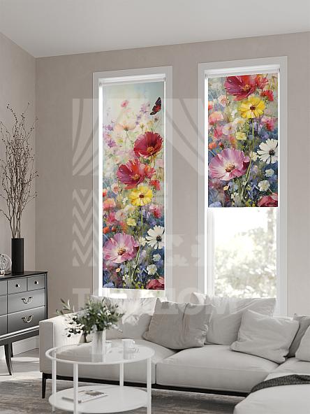 Рулонная штора Ранфрик - 565 - ширина 47 см - фото 2