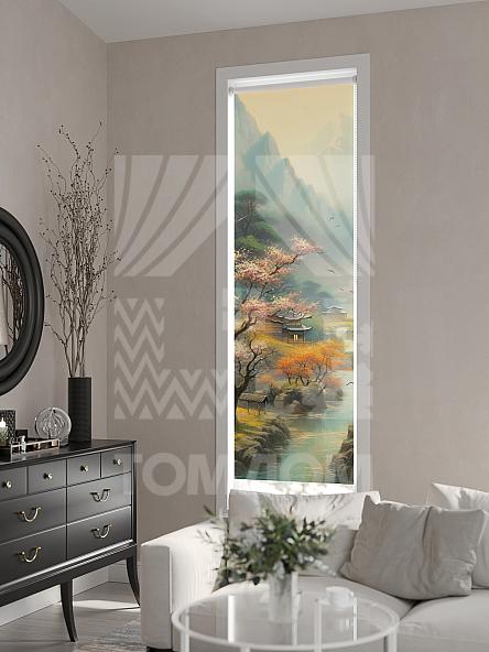 Рулонная штора для кухни для детской Лимкис - 551 - ширина 52 см - фото 6