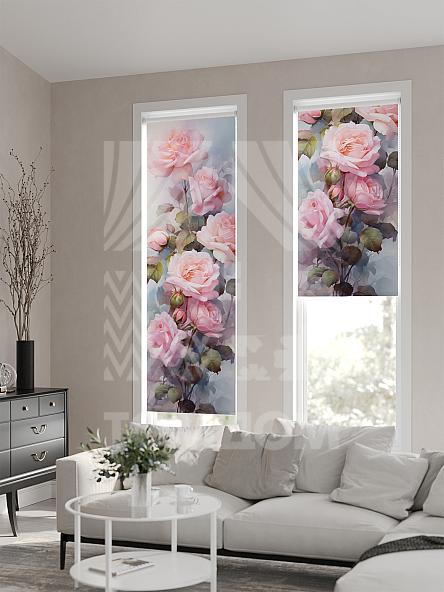 Рулонная штора для кухни для детской Лимкис - 555 - ширина 52 см - фото 2