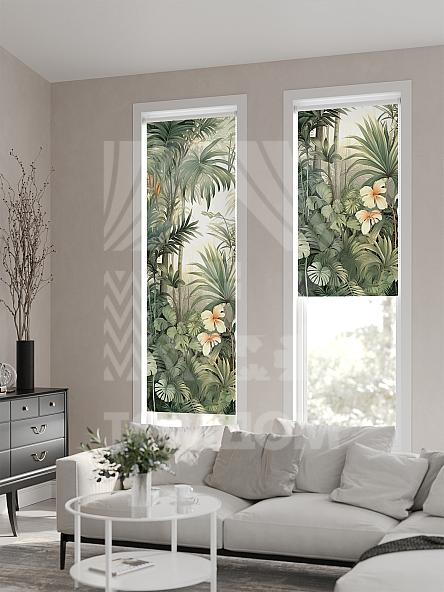 Рулонная штора для кухни для детской Лимкис - 559 - ширина 52 см - фото 2