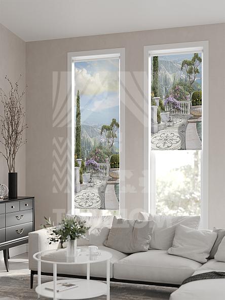 Рулонная штора для кухни для детской Лимкис - 560 - ширина 52 см - фото 2