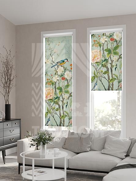 Рулонная штора для кухни для детской Лимкис - 564 - ширина 52 см - фото 2