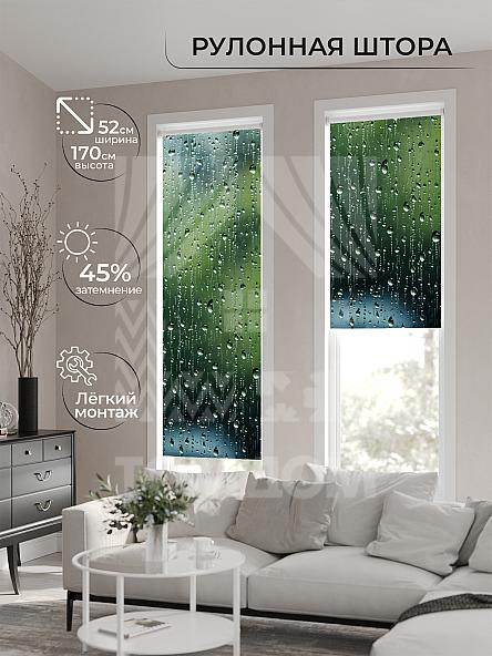 Рулонная штора для кухни для детской Лимкис - 567 - ширина 52 см