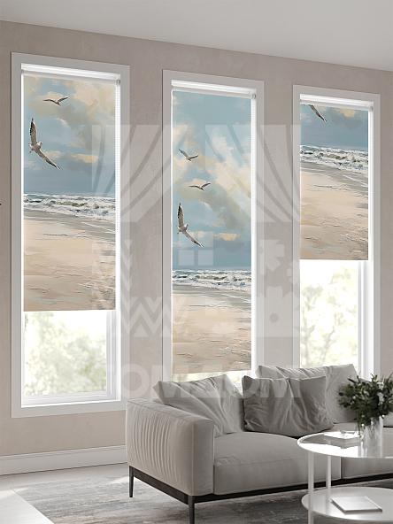 Рулонная штора для кухни для детской Лимкис - 568 - ширина 52 см - фото 4