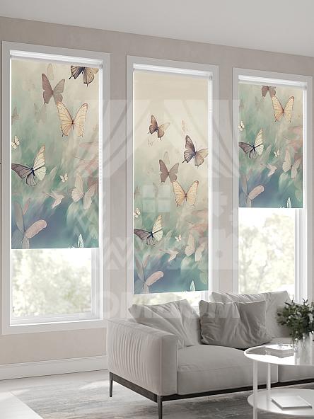 Рулонная штора для кухни для детской Ронлирт - 558 - ширина 57 см - фото 4