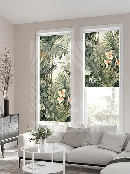 Рулонная штора для кухни для детской Ронлирт - 559 - ширина 57 см - фото 2