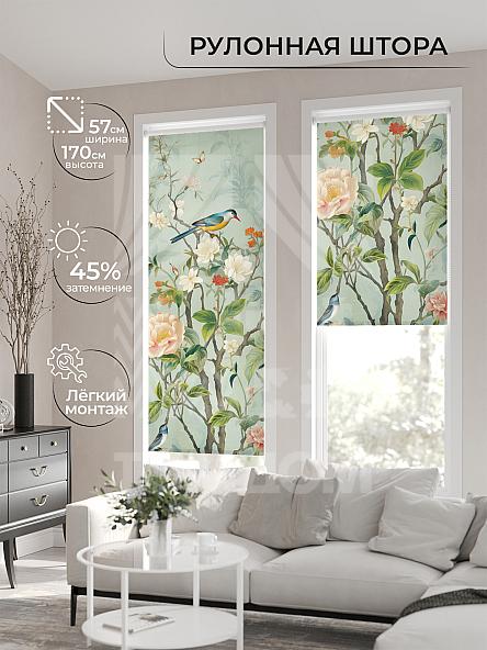 Рулонная штора для кухни для детской Ронлирт - 564 - ширина 57 см