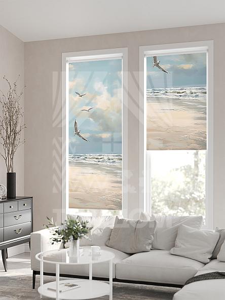 Рулонная штора для кухни для детской Клартис - 568 - ширина 62 см - фото 2