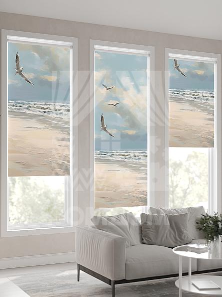 Рулонная штора для кухни для детской Клартис - 568 - ширина 62 см - фото 4