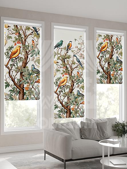 Рулонная штора для кухни для детской Лирикас - 552 - ширина 68 см - фото 4