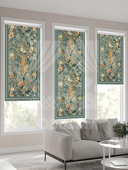 Рулонная штора для кухни для детской Лирикас - 556 - ширина 68 см - фото 4