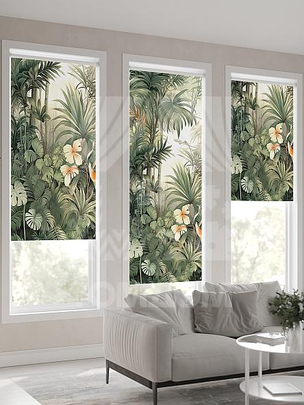 Рулонная штора для кухни для детской Лирикас - 559 - ширина 68 см - фото 4