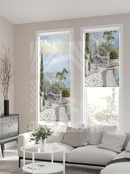 Рулонная штора для кухни для детской Лирикас - 560 - ширина 68 см - фото 2