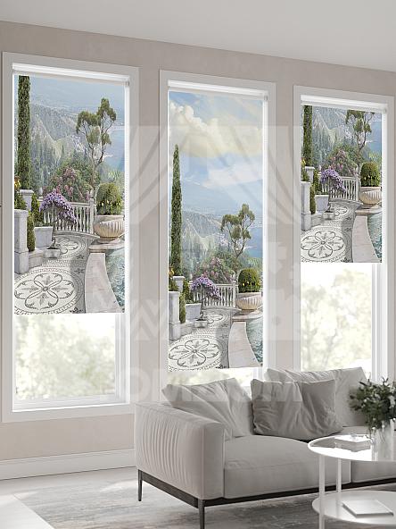 Рулонная штора для кухни для детской Лирикас - 560 - ширина 68 см - фото 4