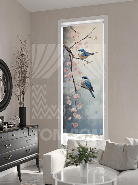 Рулонная штора для кухни для детской Лирикас - 563 - ширина 68 см - фото 6