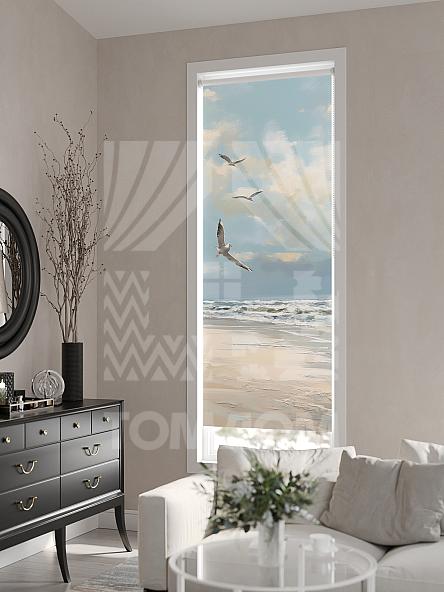 Рулонная штора для кухни для детской Лирикас - 568 - ширина 68 см - фото 6