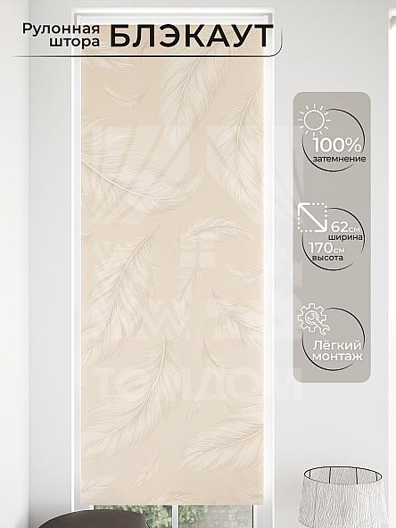 Рулонная штора для кухни для детской Малинет - 12 - ширина 62 см