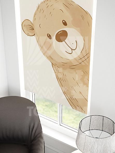 Рулонная штора для кухни для детской Малинет - 19 - ширина 62 см - фото 3