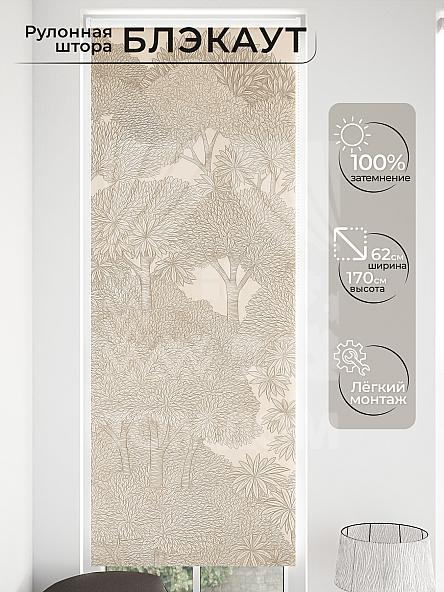 Рулонная штора для кухни для детской Малинет - 22 - ширина 62 см